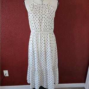 Polka Dot Halter Maxi Dress
